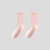Calcetines Apilados con Borde Rizado para Mujer, Calcetines Transpirables de Algodón de Media Pantorrilla, Color Puro de Moda para Primavera y Verano, Delgados, Fábrica de Calcetines Zhuji al por Mayor