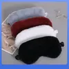 Máscara de Ojos de Piel de Conejo Rex Tablero Ligero Oscurecimiento Felpa Máscara de Ojos de Seda Máscara de Ojos para Descanso de Almuerzo Máscara de Ojos para Viaje de Negocios Caliente