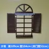 Accesorios para el hogar estilo mediterráneo ventana falsa estilo europeo ventana falsa colgante de pared caja de medidor pastoral decoración de pared decoración de pared