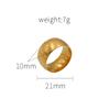 Anillo de Escritura de Diez Mil Caracteres de Estilo Caliente Transfronterizo Europeo y Americano para Hombres y Mujeres, Acero de Titanio, Joyería Personalizable que No se Desvanece Venta al por Mayor