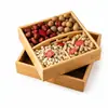 Prato de Frutas para Mesa de Madeira Prato de Doces para Casamento Arranjo para Noivado Guizi Decorativo para o Início da Vida Caixa de Frutas Secas em Madeira Maciça