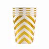 Vasos de Papel Estampados en Dorado, Platos de Papel, Servilletas de Papel, Decoraciones para Fiestas, Juego de Vajilla Desechable, Paquete de Decoración de Cumpleaños, Regalos para Pasteles