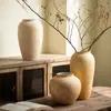 Jingdezhen Cerámica Minimalista Moderna Florero Amarillo Cálido Fresco Recipiente para Arreglo Floral Casa de Huéspedes Hotel Adorno de Decoración Suave Envío Gratis