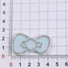 Acessórios Acrílicos Coloridos com Pontos Médios e Laço de Diamante Korean Flash Acessórios para Joias DIY Capa de Celular Decoração de Flor para Sapato