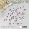 Pedras Strass de Fundo Plano Flor de Ameixa para Nail Art, Pequenas Flores Coloridas Brilhantes Decorações de Unhas, Unhas Brancas e Rosas, Strass K9 Atacado