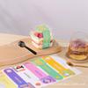 Caja cuadrada para pastel de mousse, madera, leche de frijol, lasaña, fruta, yogur, blíster transparente, antiempañante, horneado, pastelería, caja de embalaje