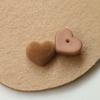 Ins Color Dulce Flocado Felpa Corazón diy Accesorios Acrílicos Aretes Pasador para el Cabello Material para Carcasa de Teléfono Venta al por Mayor