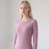 Conjunto Térmico DeRong300g de Alta Calidad para Hombres y Mujeres, Cuello Redondo Alto, Cepillado por Ambos Lados para Otoño
