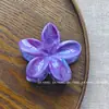 Estilo Caliente Transfronterizo Pasador de Flor de Plumeria Color Dopamina Pinza de Tiburón Pinza para el Cabello de Verano de Gama Alta para Mujeres