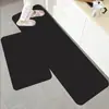 Tapete de Cozinha Diatomáceas Transfronteiriço Tira Longa Absorção de Água Absorção de Óleo Secagem Rápida Tapete Antiderrapante Cor Sólida Conjunto de Tapetes para Porta de Cozinha