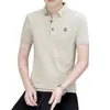 Venta al por mayor de fábrica transfronteriza, nuevas camisetas tipo polo de manga corta de verano para hombre, camisetas casuales con cuello camisero, tops para hombre con cuello
