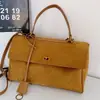 Bolsa de Hombro Cruzada de Ante Nuevo Retro para Comercio Exterior Transfronterizo Bolsa Tote de Gran Capacidad Portátil para el Brazo y para Viajar