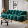 Sofá cama minimalista italiano Roche Bobois para sala de estar y estudio, sofá de línea recta en tela francesa para apartamentos pequeños, modelo nuevo de moda