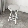 Taburete plegable de plástico, portátil para uso doméstico, taburete pequeño para adultos, taburete alto para exteriores, taburete redondo simple engrosado, silla para dormitorio