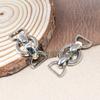 Cadenas Metálicas de Aleación de Zinc para Ropa, Equipaje, Zapatos y Sombreros, Broches, Hebillas para Zapatos, Hebillas para Cinturones, Cadenas Huecas, Accesorios de Moda para Ropa