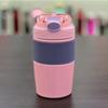 Nueva taza de vacío de acero inoxidable 304, simple y moderna, taza de café doble para bebidas, color sólido