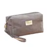 Bolsa de maquillaje de mano de tela Oxford para mujer, bolsa cuadrada pequeña simple, bolsa de almacenamiento de cosméticos portátil de gran capacidad, venta al por mayor, se puede imprimir con texto