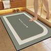 Alfombrillas Resistentes al Desgaste y a la Suciedad en la Entrada del Baño del Hogar, Alfombrillas de Pie Antideslizantes Absorbentes de Agua de Estilo Sencillo, Barro de Diatomeas