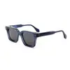 Diseñadas Especialmente para Exportación a Europa y América, Gafas de Sol Cuadradas Clásicas con Tachuelas para Hombre, Gafas de Sol de Acetato Gruesas de Moda Transfronterizas con Tachuelas