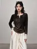 Dropshipping Exclusivo para Clientes - 2. Camiseta Feminina Soltinha de Manga Longa Estilo Relaxado, Cobertura Fina de Proteção Solar para o Verão, Cor Sólida