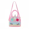 Bolsa Transversal de Unicórnio Cintilante e Franzindo os Olhos para Meninas, Pequena Bolsa Colorida Arco-Íris, Bolsa de Corrente, Festival de Primavera Transfronteiriço