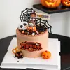 2026 Decoración para Pastel Feliz Halloween Diablito de Goma Blanda Calabaza Adornos de Tela Decoración Noche de Carnaval de Halloween Horneado