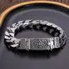 Nova Pulseira Vajra de Yuhong Masculina Mantra de Seis Caracteres Personalizada Retro Pulseira Estilosa Dominadora Moderna