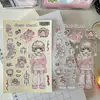 Pegatinas Lindas y Adorables de Niña, Pegatinas Dulces y Geniales de Niña, Pegatinas de Dibujos Animados Estilo Ins, Pegatinas para Diario DIY de Personajes Coreanos