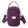 Bolso vertical de tela de nailon para mujer, nuevo bolso para teléfono móvil, monedero, bandolera, color liso, 2022