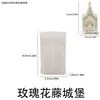 Molde de Silicone Castelo em Relevo Rosa Papoula Arco Europeu Capela Ornamento de Vela Aromática Molde