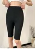 Leggings Gruesos Sin Costuras de Forro Polar Térmico de Calentamiento Rápido para Mujer, Ropa Interior Térmica de Lana, Pantalones Cortos de Seguridad Cálidos, Pantalones Cortos con Forro de Polar para Otoño e Invierno