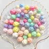 Color Macarrón Chapado en AB Hilo Perforado de Colores Bolas de Hilo Cuentas DIY Cadena para Teléfono Pulsera Collar Accesorios de Joyería Venta al por Mayor