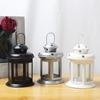 Portavelas Portátil Estilo Europeo Corazón de Chica Ins Lámpara de Viento de Hierro Portavelas de Aromaterapia Adorno de Decoración de Estrella Hueca