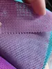 Tejido de Malla con Rejilla de PVC de 12 Pines para Bolsas, Bolsos, Bolsas de Malla para Frutas y Verduras, Tejido de Malla Cuadrada de Tricot para Cochecitos de Bebé