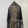 Tecido de renda, tecido de renda de poliéster não elástico, acessórios de vestuário de moda para vestidos, tecido de renda para cheongsam em várias cores