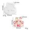 Molde de Apretar Conejo de Dibujos Animados Cono Oso Lindo Oveja Pequeña Molde de Apretar DIY Molde de Silicona Hecho a Mano