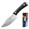 Cuchillo de Barbacoa para Acampar al Aire Libre Cuchillo de Fruta Portátil Acero Inoxidable Afilado Herramienta de Corte Multiusos Asakh-No.563