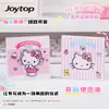Yue Mu Hello Kitty Caderno Criativo Janela Vazada Notas Adesivas Desenho Animado Fofo Mini Portátil
