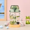 Nueva Taza de Agua de Dibujos Animados Alto Valor 2024 Nueva Especial Escolar Verano Portátil Linda Hábito Taza para Niños Correa para el Hombro