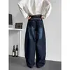 Jeans Bordados con Diseño 3D en Forma de Cimitara Vintage para Hombres y Mujeres, Adelgazantes, Ligeramente Acampanados, Pantalones de Pierna Ancha Sueltos y Relajados