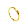 Anillo de Girasol Estilo Frío Ins de Nicho Japonés y Coreano para Mujer Acero de Titanio de Alta Gama Círculo Delgado de Oro de 18K Anillo Versátil para el Dedo Índice