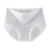 Pantalitas menstruales de algodón puro para mujer, antibacterianas 10A, entrepierna extendida y ensanchada, anti-fugas laterales, bragas triangulares especiales para el período menstrual, cintura media-alta