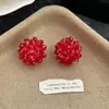 Pendientes Frescos de Perlas Estilo Coreano, Pendientes de Flores Elegantes, Pendientes de Moda Versátiles de Lujo Ligero con Diseño de Personalidad para Mujer