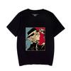 Anime Bungo Stray Dogs Wenhao wild dog estampou camiseta verão masculino top periférico casual manga curta