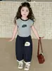 Conjunto de Chaleco con Volantes de Verano para Niñas 2025 Nuevo Estilo Coreano de Verano para Niños Pantalones sin Mangas Anti-Mosquitos Ropa para Bebé