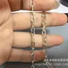 Yinsheng Corrente Hip-Hop Europeia e Americana Colar de Emenda Corrente da Clavícula Prata de Lei 925 Colar de Design de Nicho Produto Semi-Acabado