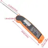 Termómetro Plegable Ultra Delgado para Barbacoa Sonda de Acero Inoxidable Termómetro de Alimentos Magnético Fuerte Integrado