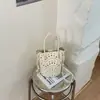 Bolsa de Mão Feminina Novo Estilo com Design Vazado, Bolsa Saco de Alta Estética, Bolsa de Mão de Moda de Nicho, Bolsa Transversal Casual, Tendência