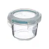 Recipiente pequeño de vidrio portátil para pepinillos, lonchera sellada y que conserva la frescura, mini recipiente para yogur, recipiente pequeño para salsa picante para la oficina