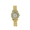 Nuevo Estilo Coreano Moda Casual Banda de Acero Diamante Reloj para Mujer Cara de Pedrería Completamente Diamantado Patrón Romano Reloj de Cuarzo Venta al por Mayor